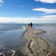 at the great salt lake, while my parents are visiting me at college